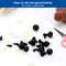 Safety Eyes for Amigurumi Crochet 12mm 15/32" 100Pcs - RuWfpz Doll Stuffed Animal Eyes with Washers, Plastic Eyes for Crochet Animals, Black Crochet Eyes for Crafts Bear Plush Button